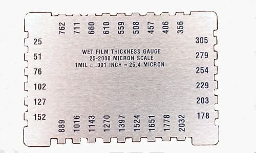 Dual Scale Wet Film Gauge Card — Mil & Micron - Image 2
