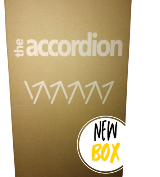accordion brown new box