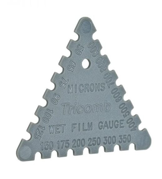 Tricomb Dual Scale Disposable Wet Film Gauge