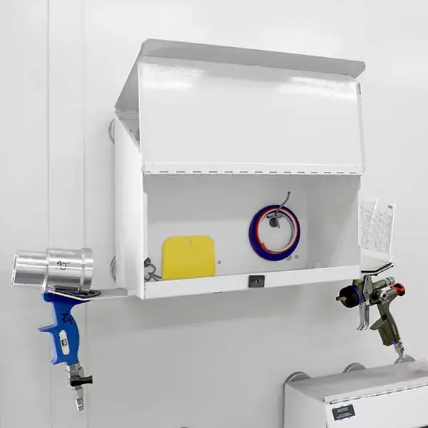 BoothBox2-open GFS Booth Box 2 Cabinet and Spray Gun Hanger