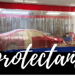Overspray Protectant for Spray Booth Vinyl Curtain Walls