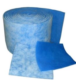 PEB Series Paint Arrestor - 1" Blue Polyester Exhaust Filter