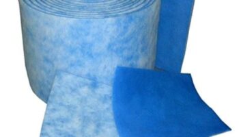 PEB Series Paint Arrestor - 1" Blue Polyester Exhaust Filter